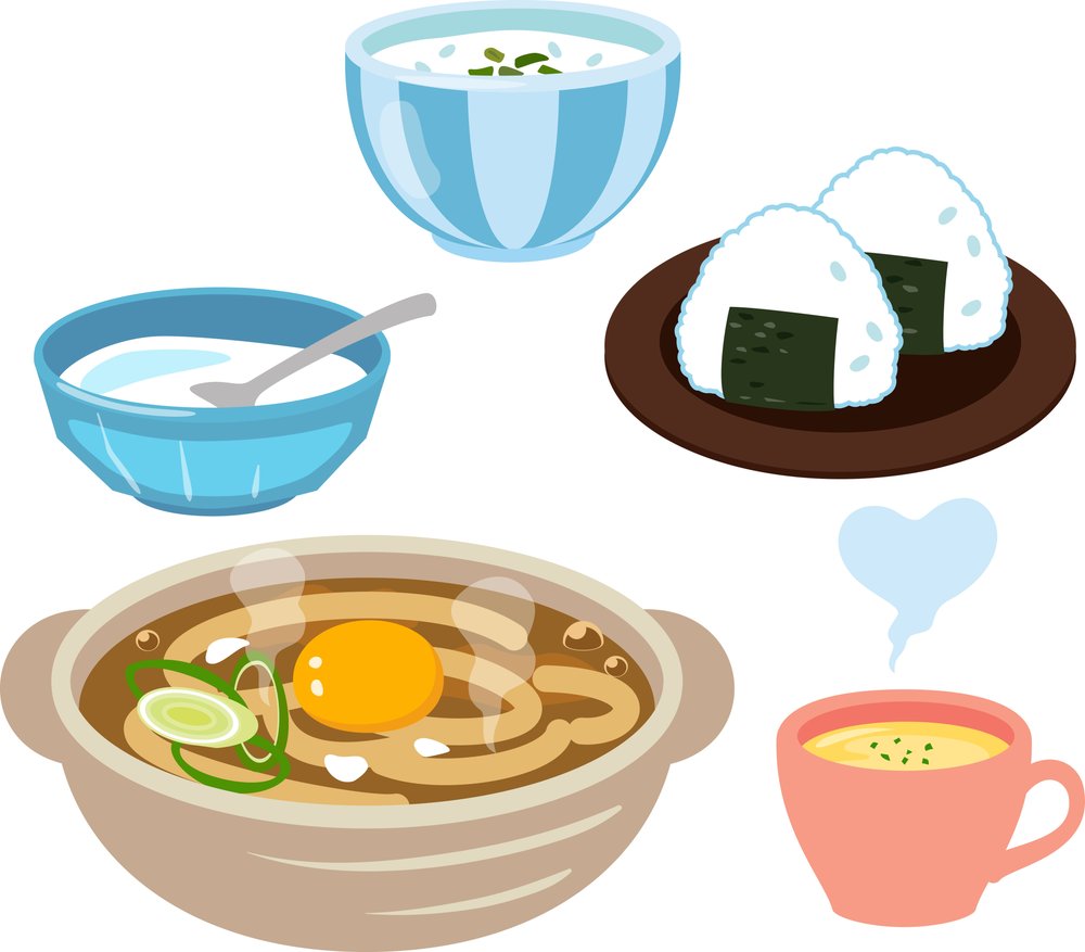 やわらかい食事のイラスト